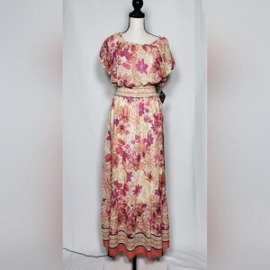 Floral Pink Maxi Dress